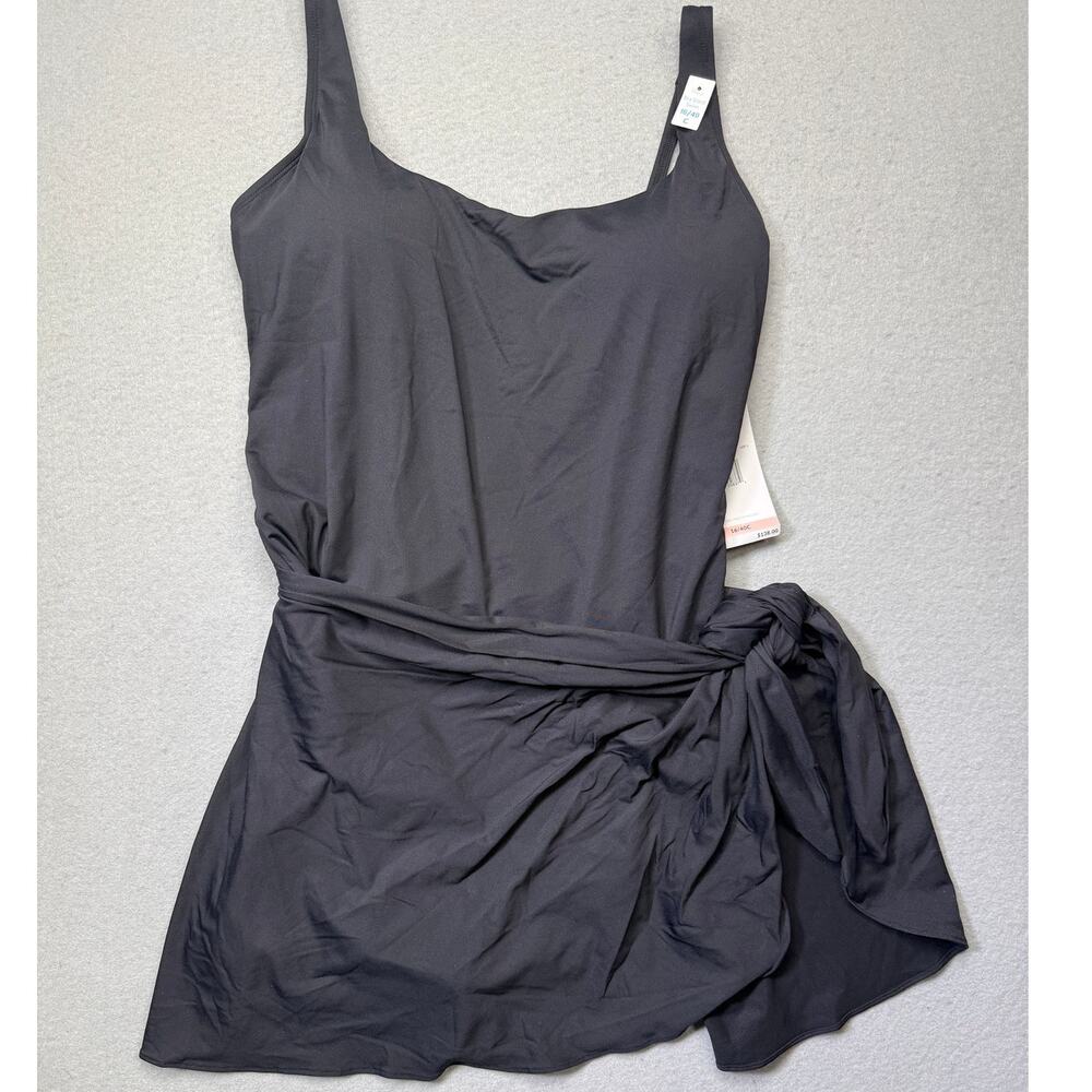 Coco Reef Women's Empress One-Piece Swim Dress Black 16 40C $134